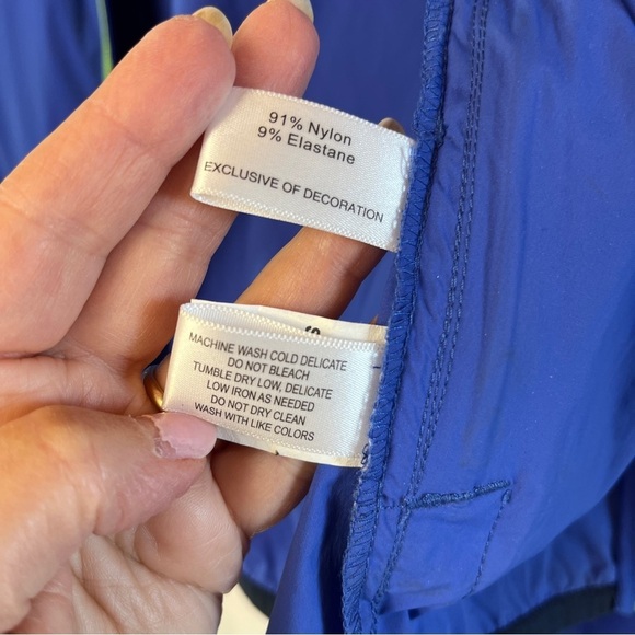 CUTTER & BUCK Men's Breaker Sport Stretch Jacket Blue Size Medium Golf UPF Hood - Picture 12 of 12